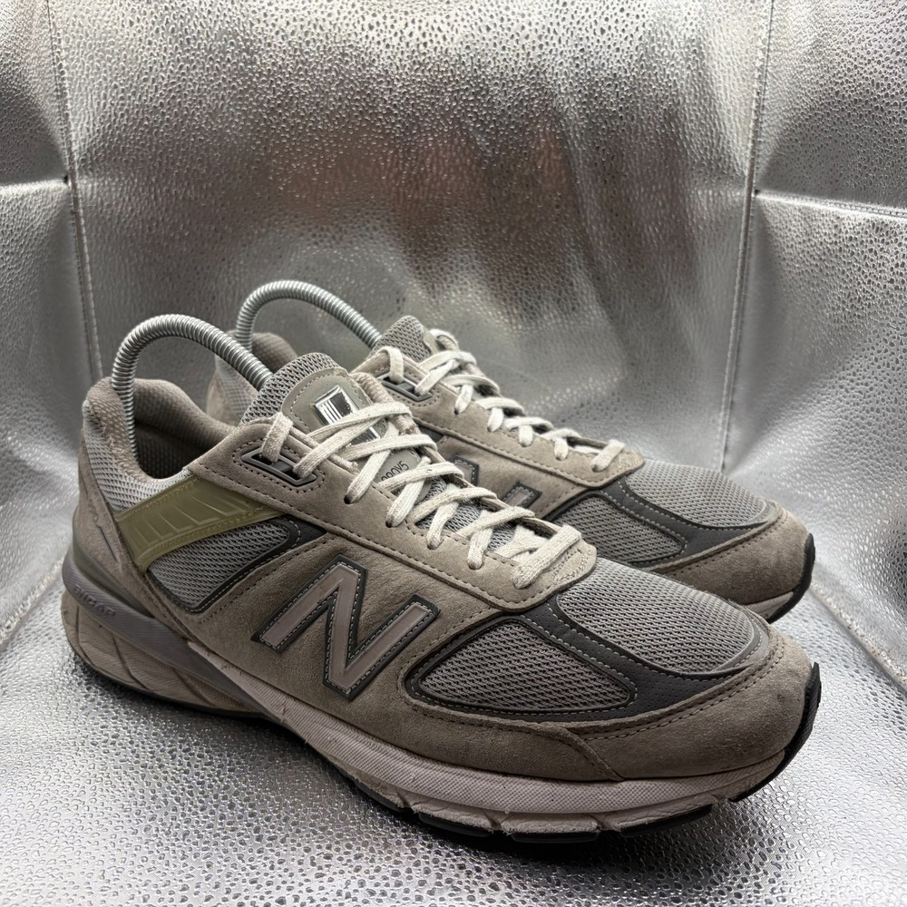 Size 11 New Balance 990v5 Made in USA Gray Castlerock Mens Running Shoes